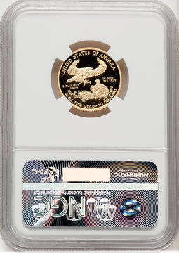 2015-W $10 Quarter-Ounce Gold Eagle FR Blue NGC PF70