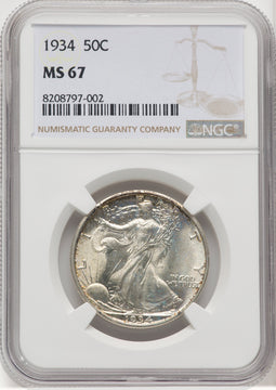 1934 50C Walking Liberty Half Dollar NGC MS67 (769075020)