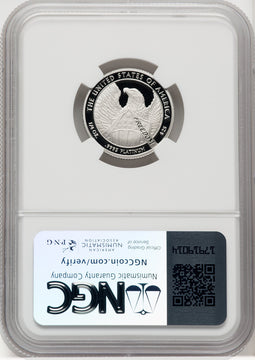 2007-W $25 Quarter-Ounce Platinum Eagle Statue of Liberty Brown Label NGC PF70 (505808012)
