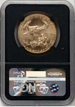 2018 $50 One-Ounce Gold Eagle First Day of Issue NGC MS70
