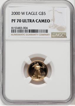2000-W $5 Tenth-Ounce Gold Eagle NGC PF70 (762542067)
