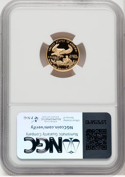2001-W $5 Tenth-Ounce Gold Eagle NGC PF70 (762542066)