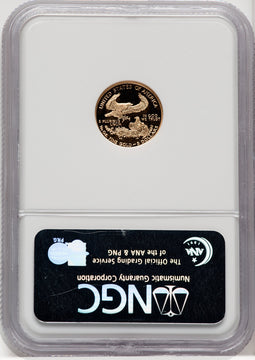 1995-W Gold American Eagle 4-Coin Set Brown Label NGC PF70