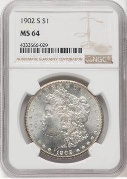 1902-S Morgan Dollar NGC MS64