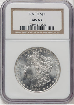 1891-O $1 Morgan Dollar NGC MS63 (769159025)