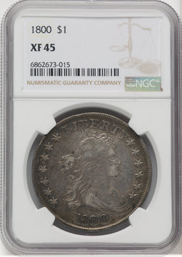 1800 S$1 Early Dollar NGC XF45 (769295010)