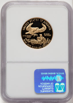 1988-P $25 Half- Ounce Gold Eagle Brown Label NGC PF70