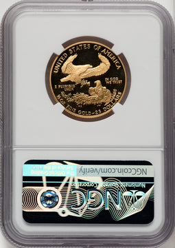 1994-W $25 Half-Ounce Gold Eagle Brown Label NGC PF70
