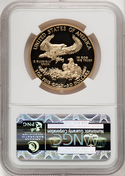 2014-W $50 One-Ounce Gold Eagle First Strike ER Blue NGC PF70