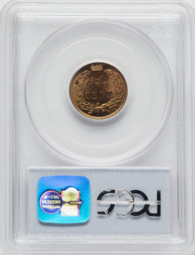 1901 1C RD Indian Cent PCGS MS66