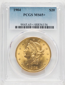 1904 $20 Liberty Liberty Double Eagle PCGS MS65+ (768602029)