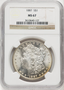 1887 $1 Morgan Dollar NGC MS67 (768656026)