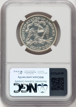 1869 50C Proof Seated Half Dollar NGC PR64