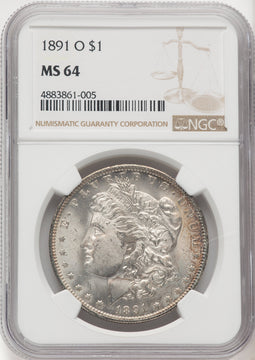 1891-O $1 Morgan Dollar NGC MS64 (768656029)
