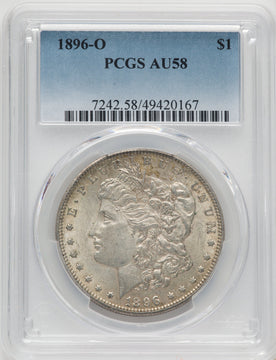 1896-O Morgan Dollar PCGS AU58
