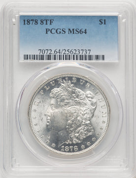 1878 8TF Morgan Dollar PCGS MS64