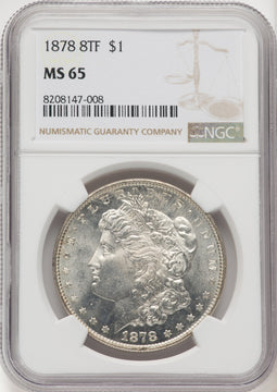 1878 8TF $1 Morgan Dollar NGC MS65 (769223029)