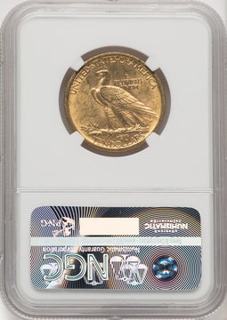 1908 $10 NO MOTTO Indian Eagle NGC MS63