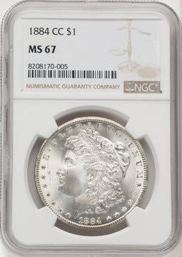 1884-CC $1 Morgan Dollar NGC MS67 (768633015)