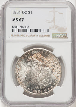 1881-CC $1 Morgan Dollar NGC MS67 (769376011)