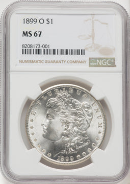 1899-O $1 Morgan Dollar NGC MS67 (769223040)