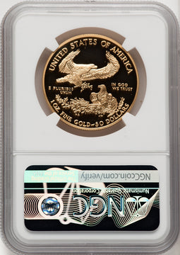2001-W $50 One-Ounce Gold Eagle NGC PF70 (506402087)