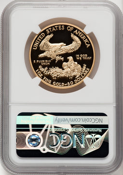 2014-W $50 Gold Eagle NGC PF70 Reagan Label