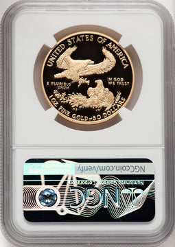 2020-W $50 Gold Eagle NGC PF70 Reagan Label