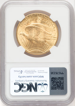 1920 $20 Saint-Gaudens Double Eagle NGC MS64 (769738036)