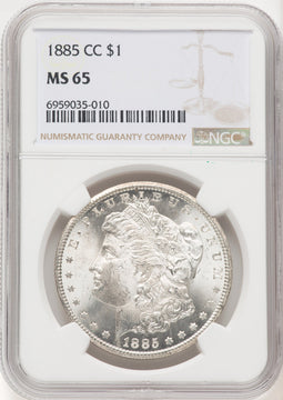 1885-CC Morgan Dollar NGC MS65