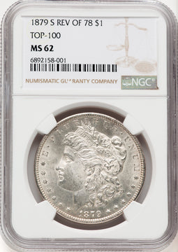 1879-S Reverse of 1878 Morgan Dollar NGC MS62