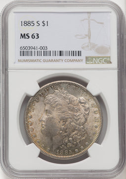 1885-S Morgan Dollar NGC MS63