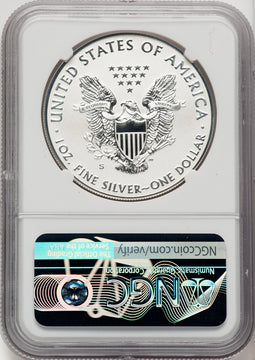 2019-S Silver Eagle Enhanced Reverse Proof NGC PF70 Trolly label