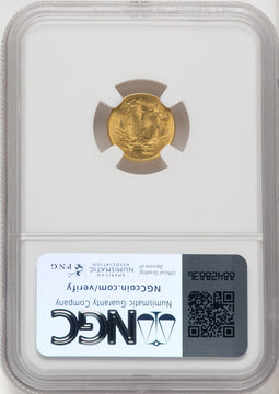 1855 G$1 Type Two Gold Dollar NGC MS65