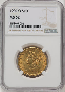 1904-O $10 Liberty Eagle NGC MS62 (177074003)