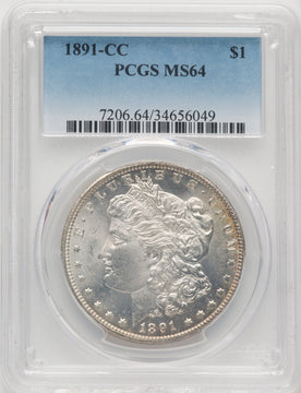 1891-CC $1 Morgan Dollar PCGS MS64 (769775007)