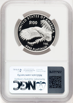 2022-W $100 One-Ounce Platinum Eagle Freedom of Speech Brown Label NGC PF70 (767764024)