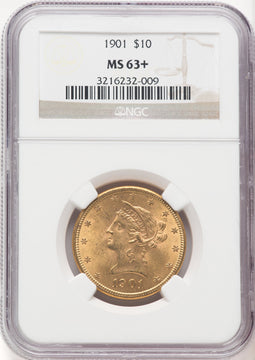 1901 $10 Liberty Eagle NGC MS63+
