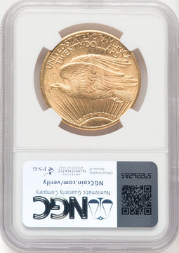 1925 $20 Saint-Gaudens Double Eagle NGC MS66+ (572055024)