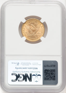 1899 $5 Liberty Half Eagle NGC MS65 (177070046)