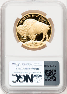 2021-W 1 oz Gold Buffalo Brown Label NGC PF70