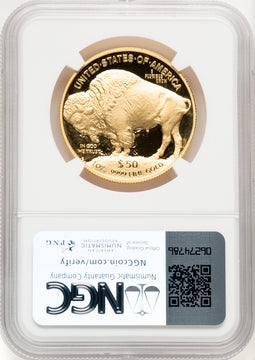 2023-W 1 Oz Gold Buffalo Brown Label NGC PF70