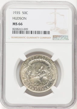 1935 50C Hudson Commemorative Silver NGC MS66 (769899024)