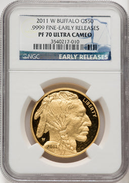 2011-W $50 One-Ounce Gold Buffalo First Strike NGC PF70 (769955001)