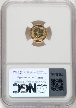 1885 G$1 PL Gold Dollar NGC MS63