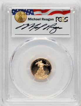 2019-W $5 One-Tenth Ounce Gold Eagle FDI Reagan Legacy Series PCGS PR70