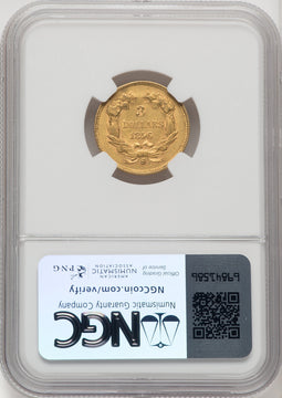 1856-S $3 Three Dollar Gold Pieces NGC AU58 (768877014)