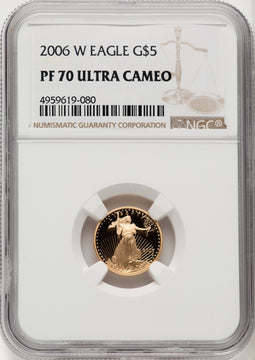2006-W Gold American Eagle Brown Label 4-Coin Set NGC PF70