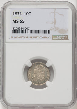 1832 10C Bust Dime NGC MS65
