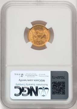 1878 $2.50 Liberty Quarter Eagle NGC MS66